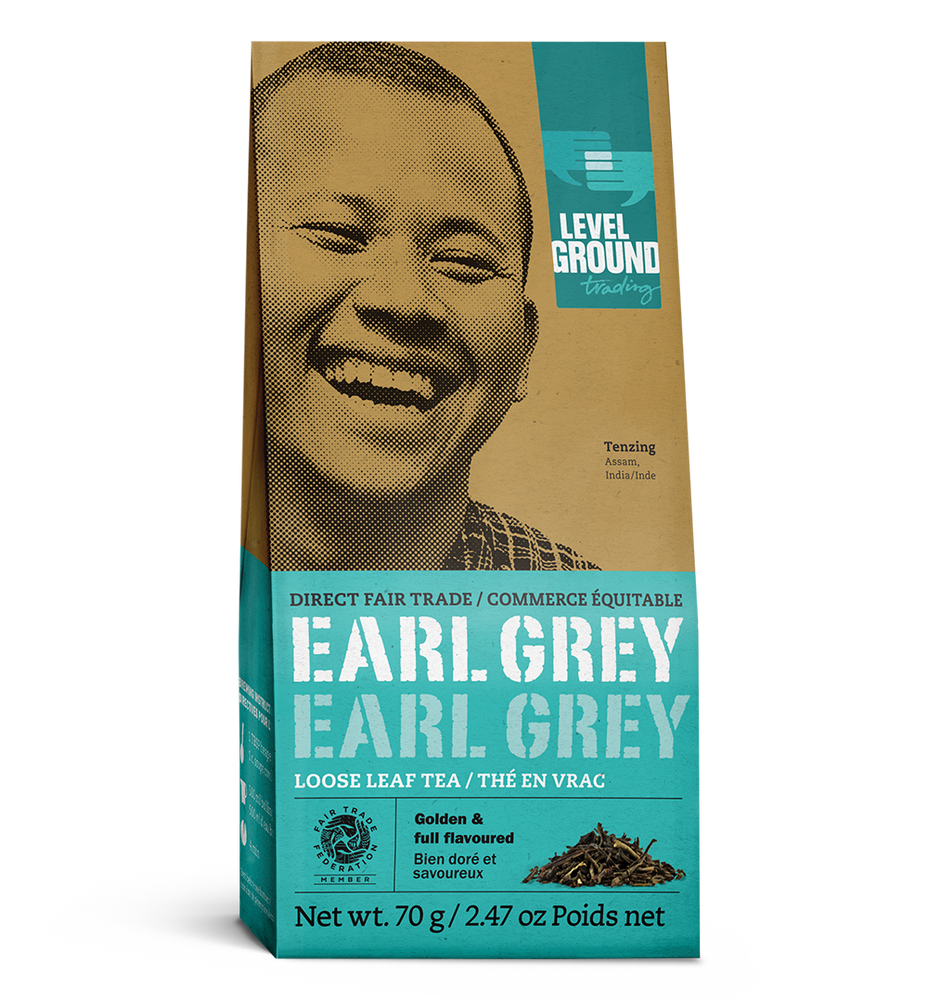 
                  
                    Fair trade earl grey tea 70 gram box, loose leaf tea package
                  
                