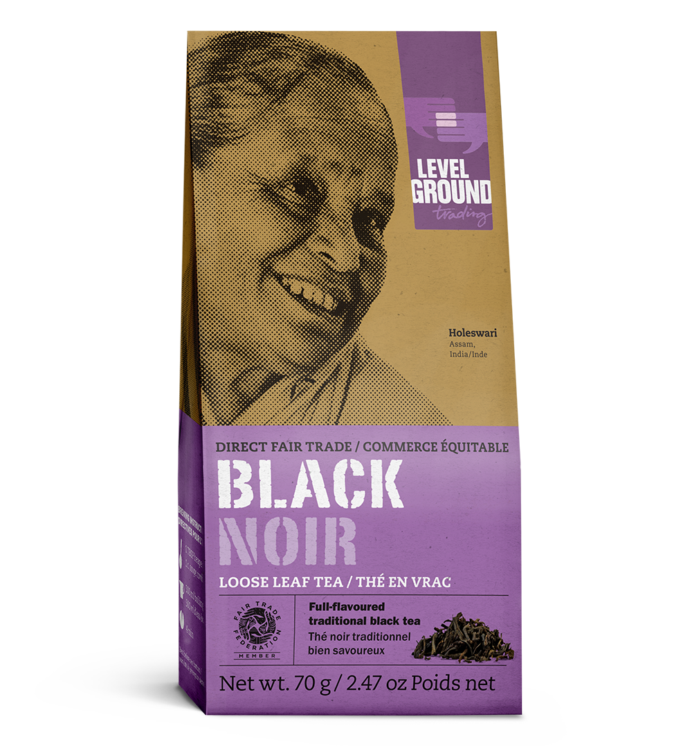 
                  
                    Fair trade black tea 70 gram box, loose leaf tea package
                  
                